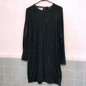 Shimmery Black/Silver Dress